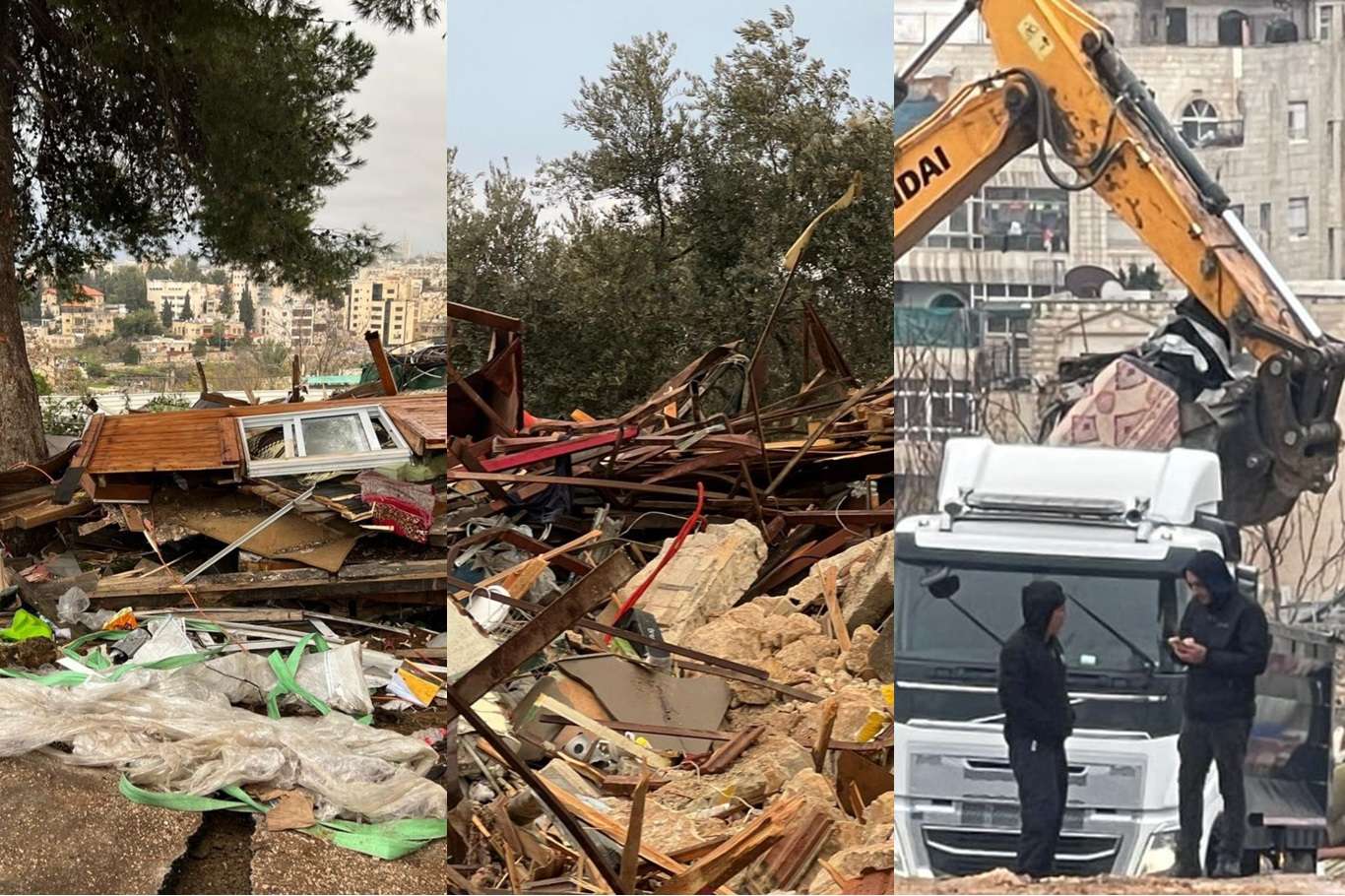 İşgalci rejim Şeyh Cerrah'ta bir evi yıkıp 26 Filistinliyi alıkoydu